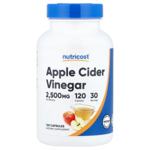 Apple Cider Vinegar, 120 Capsules (625 mg per Capsule) Apple Cider Vinegar, 120 Capsules (625 mg per Capsule)