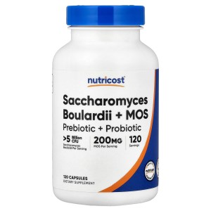 Saccharomyces Boulardii + MOS, 120 Capsules Saccharomyces Boulardii + MOS, 120 Capsules