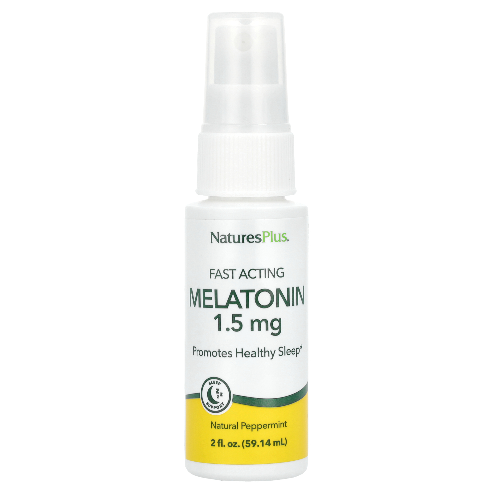 Fast Acting Melatonin, Natural Peppermint, 2 fl oz (59.14 ml)