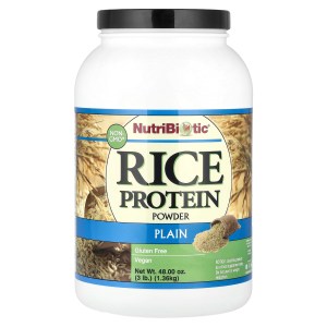 Rice Protein Powder, Plain, 3 lb (1.36 kg) Rice Protein Powder, Plain, 3 lb (1.36 kg)