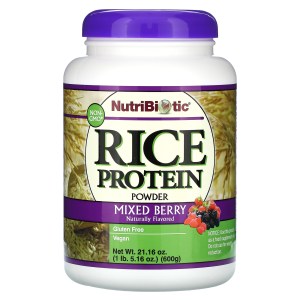 Rice Protein Powder, Mixed Berry, 1 lb, 5.16 oz (600 g) Rice Protein Powder, Mixed Berry, 1 lb, 5.16 oz (600 g)