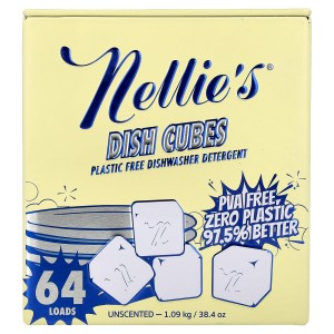 Dish Cubes, Plastic Free Dishwasher Detergent, Unscented, 64 Loads, 38.4 oz (1.09 kg) Dish Cubes, Plastic Free Dishwasher Detergent, Unscented, 64 Loads, 38.4 oz (1.09 kg)