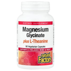 Magnesium Glycinate plus L-Theanine, 90 Vegetarian Capsules Magnesium Glycinate plus L-Theanine, 90 Vegetarian Capsules