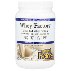 Whey Factors, Grass Fed Whey Protein, Natural French Vanilla, 12 oz (340 g) Whey Factors, Grass Fed Whey Protein, Natural French Vanilla, 12 oz (340 g)
