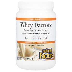 Whey Factors, Grass Fed Whey Protein, Unflavored, 12 oz (340 g) Whey Factors, Grass Fed Whey Protein, Unflavored, 12 oz (340 g)