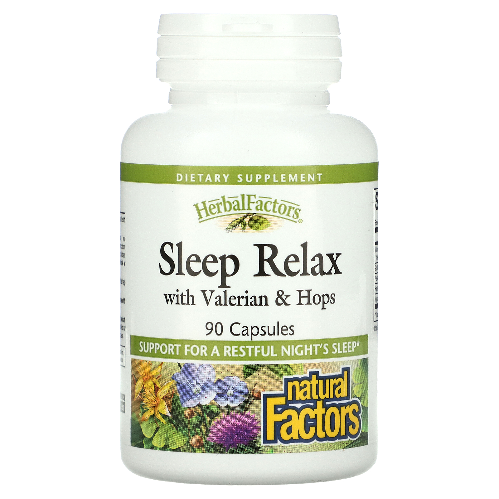 Herbal Factors®, Sleep Relax with Valerian & Hops, 90 Capsules