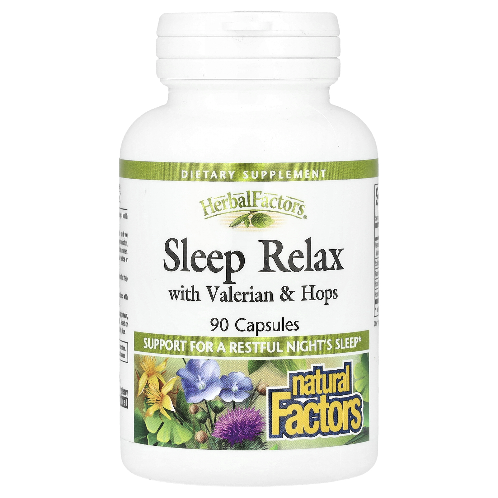 Herbal Factors®, Sleep Relax with Valerian & Hops, 90 Capsules