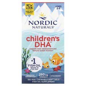 Children’s DHA™, Ages 3+, Strawberry, 180 Mini Chewable Soft Gels Children’s DHA™, Ages 3+, Strawberry, 180 Mini Chewable Soft Gels