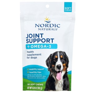 Joint Support + Omega-3, For Dogs, Bone Broth, 30 Soft Chews, 5.29 oz (150 g) Joint Support + Omega-3, For Dogs, Bone Broth, 30 Soft Chews, 5.29 oz (150 g)