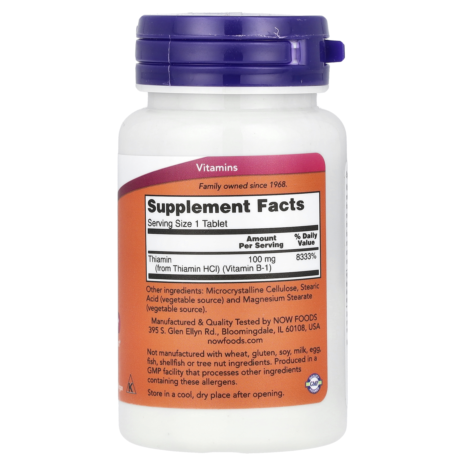 B-1, 100 mg, 100 Tablets