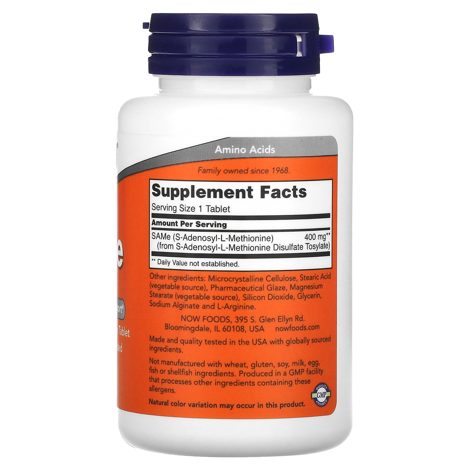 SAMe , 400 mg, 60 Tablets