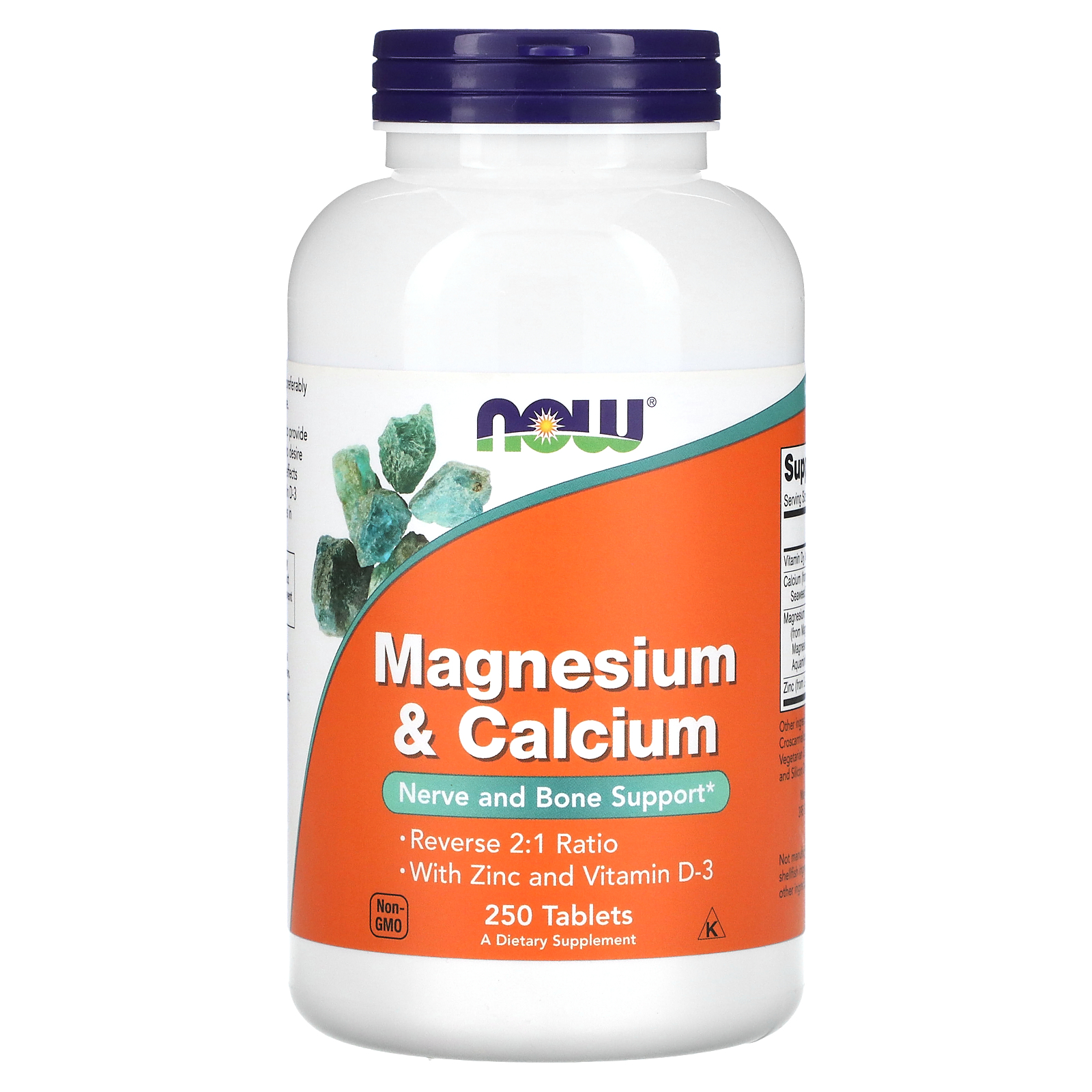 Magnesium & Calcium With Zinc and Vitamin D-3, 250 Tablets