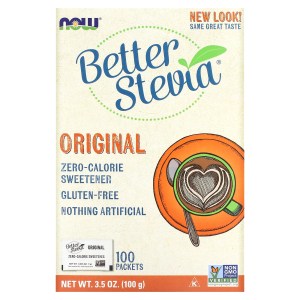 Better Stevia®, Zero-Calorie Sweetener, Original, 100 Packets, 3.5 oz (100 g) Better Stevia®, Zero-Calorie Sweetener, Original, 100 Packets, 3.5 oz (100 g)