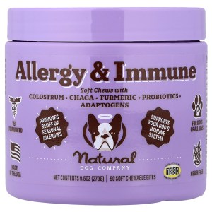Allergy & Immune, For Dogs, All Ages, 90 Soft Chewable Bites, 9.5 oz (270 g) Allergy & Immune, For Dogs, All Ages, 90 Soft Chewable Bites, 9.5 oz (270 g)