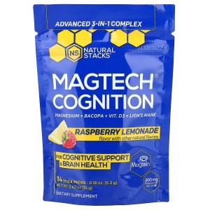 MagTech® Cognition, Raspberry Lemonade, 14 Stick Packs, 0.18 oz (5.3 g) Each MagTech® Cognition, Raspberry Lemonade, 14 Stick Packs, 0.18 oz (5.3 g) Each