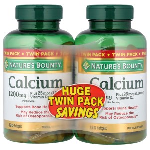 Calcium Plus Vitamin D3, 2 Bottles, 120 Softgels Each Calcium Plus Vitamin D3, 2 Bottles, 120 Softgels Each