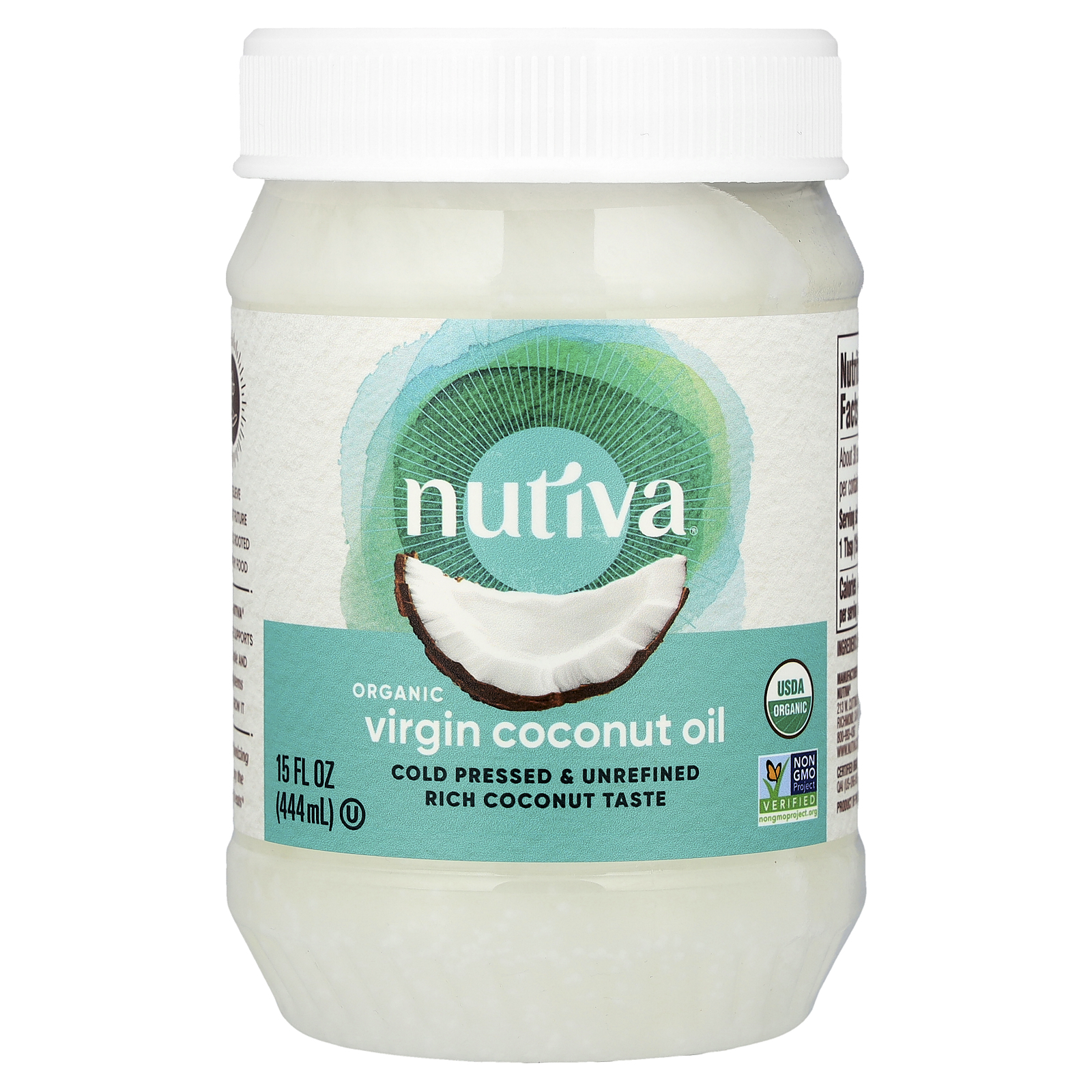 Organic Virgin Coconut Oil, 15 fl oz (444 ml)