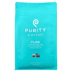 Flow, Whole Bean, Medium Roast, 12 oz (340 g) Flow, Whole Bean, Medium Roast, 12 oz (340 g)