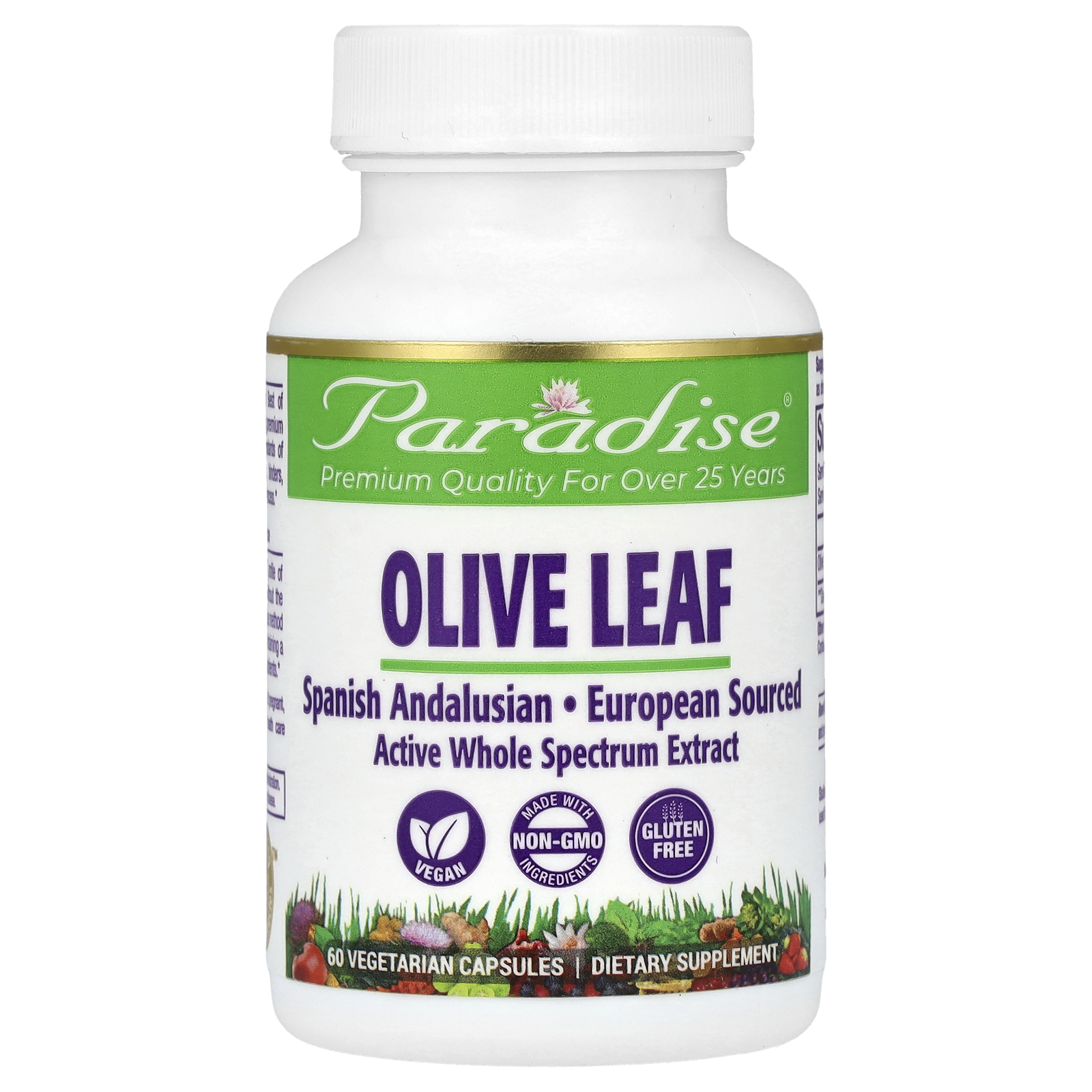 Olive Leaf Extract, 60 Vegetarian Capsules (250 mg per Capsule)