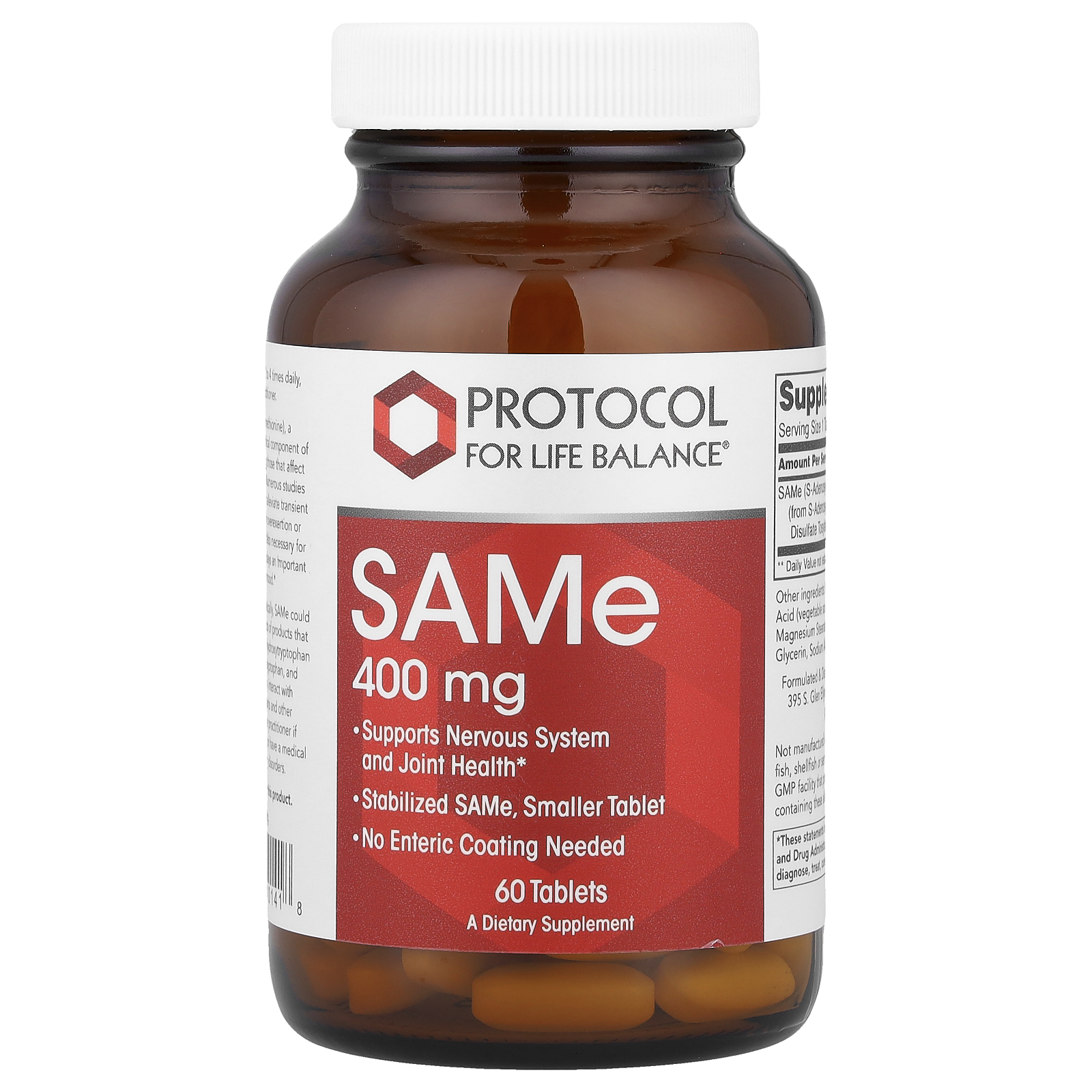 SAMe, 400 mg, 60 Tablets