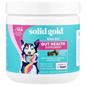 Mellow Belly™, Gut Health Supplement, For Dogs, Smoked Bacon, 120 Soft Chews, 7.6 oz (216 g) Mellow Belly™, Gut Health Supplement, For Dogs, Smoked Bacon, 120 Soft Chews, 7.6 oz (216 g)