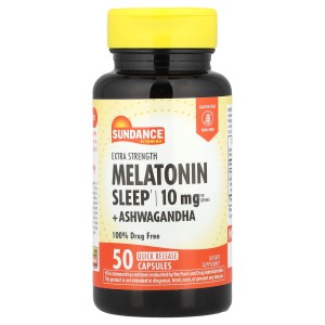 Melatonin Sleep + Ashwagandha, 50 Quick Release Capsules Melatonin Sleep + Ashwagandha, 50 Quick Release Capsules