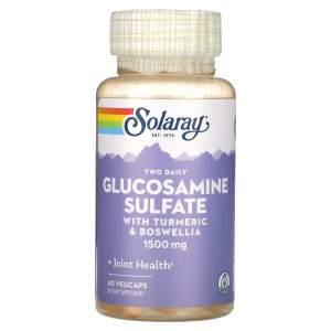 Glucosamine Sulfate, with Turmeric & Boswellia, 60 Vegcaps Glucosamine Sulfate, with Turmeric & Boswellia, 60 Vegcaps
