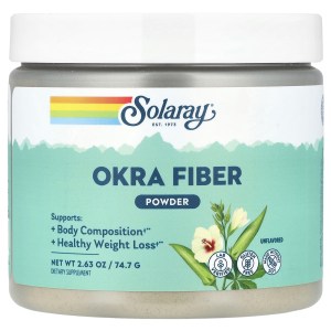 Okra Fiber Powder, Unflavored, 2.63 oz (74.7 g) Okra Fiber Powder, Unflavored, 2.63 oz (74.7 g)