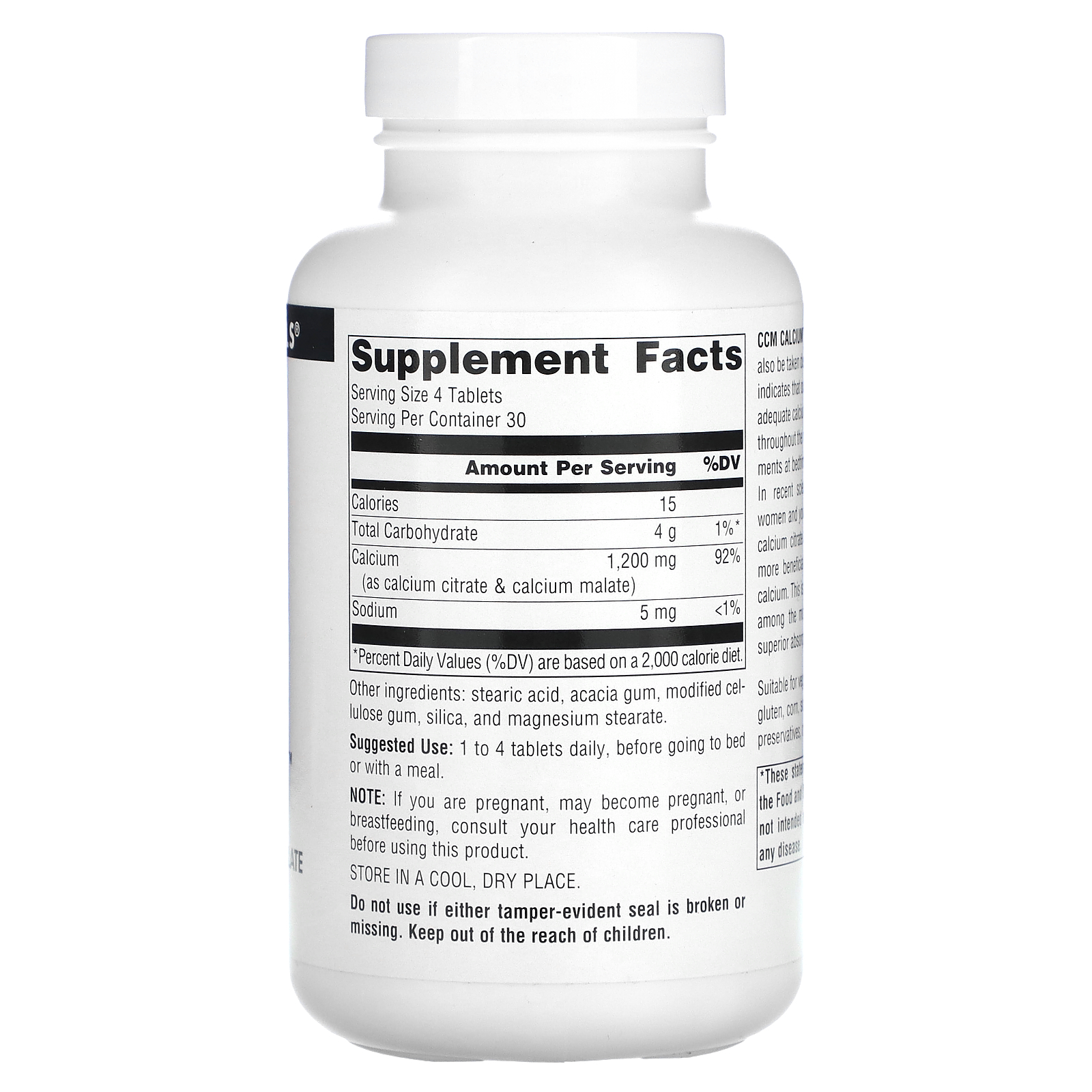 CCM Calcium, 300 mg, 120 Tablets