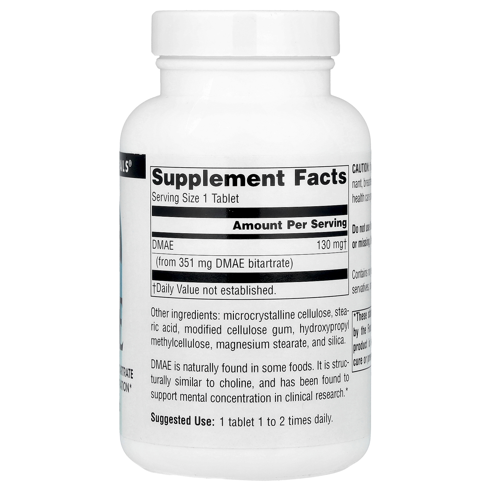 DMAE, 351 mg, 200 Tablets