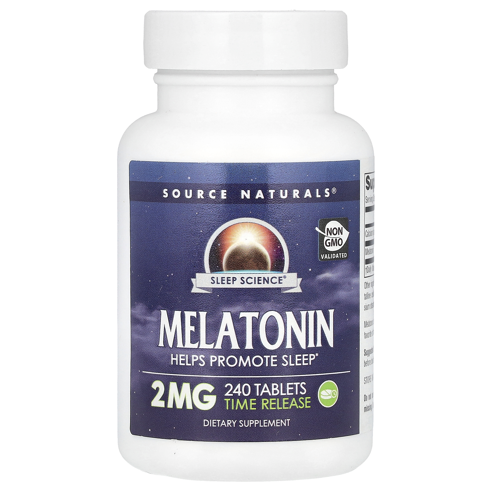 Melatonin, Time Release, 2 mg, 240 Tablets