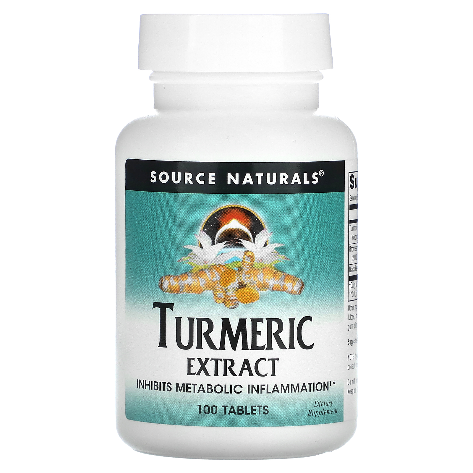 Turmeric Extract, 100 Tablets