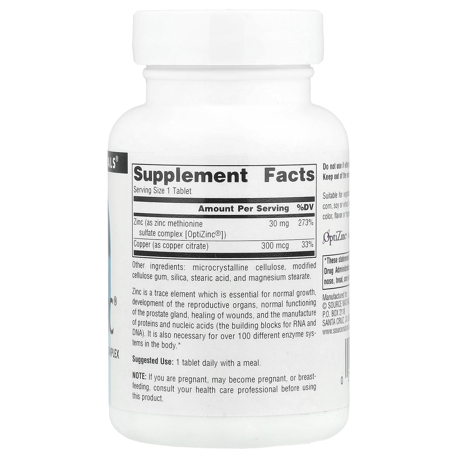 OptiZinc®, 240 Tablets