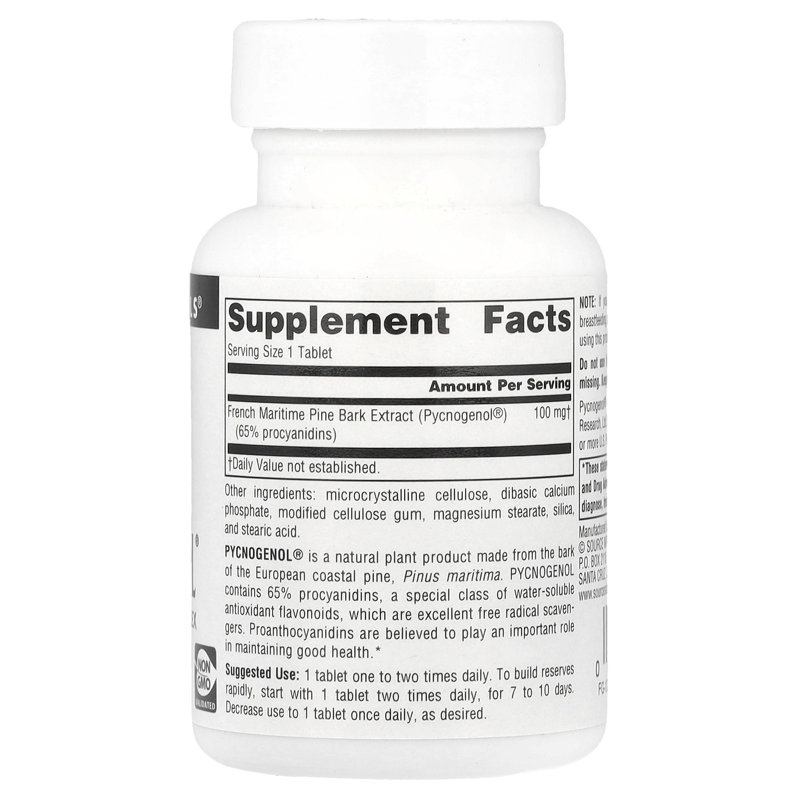 Pycnogenol®, 100 mg, 60 Tablets