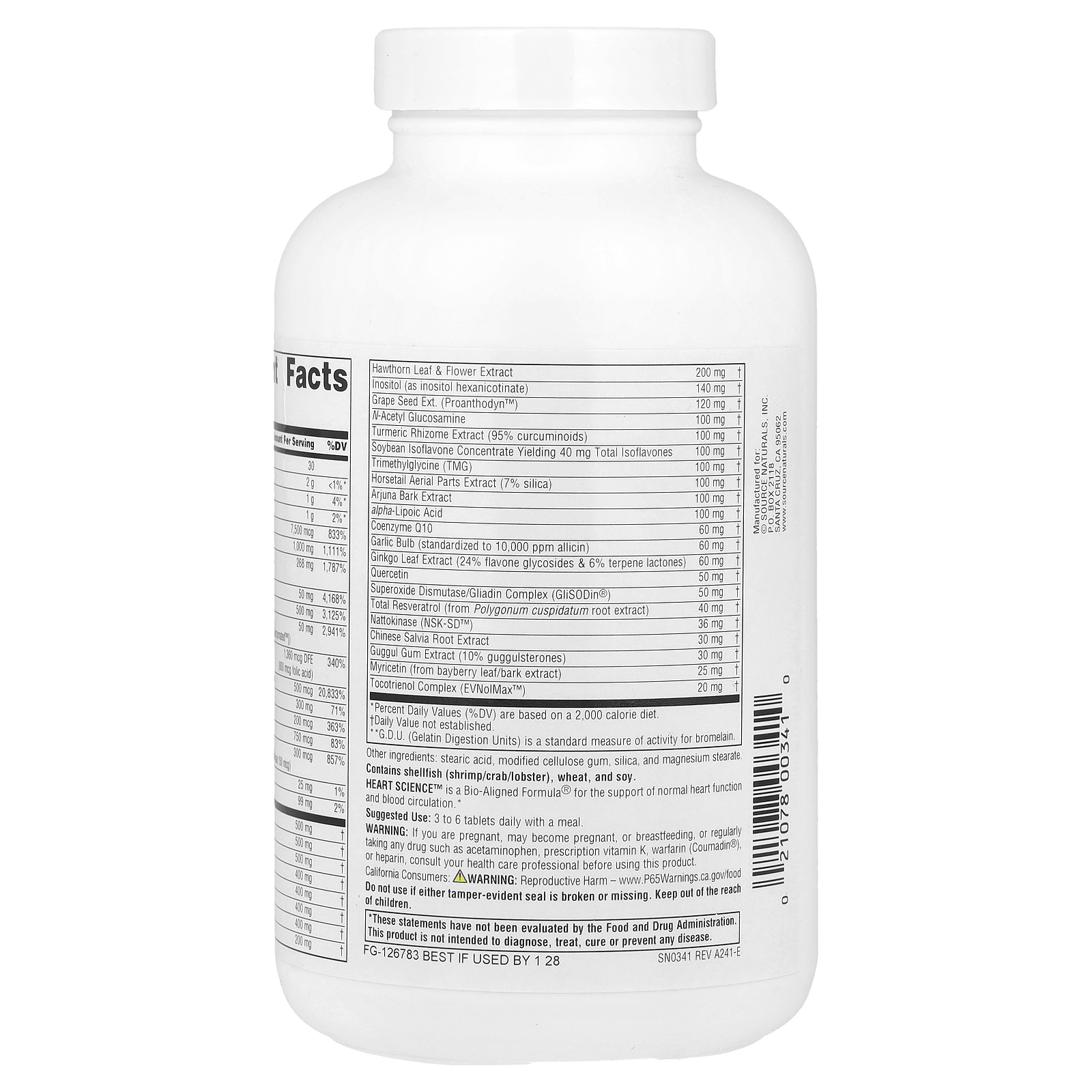 HeartScience™, Multi-Nutrient Complex, 120 Tablets