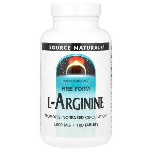 L-Arginine, Free Form, 1,000 mg, 100 Tablets L-Arginine, Free Form, 1,000 mg, 100 Tablets