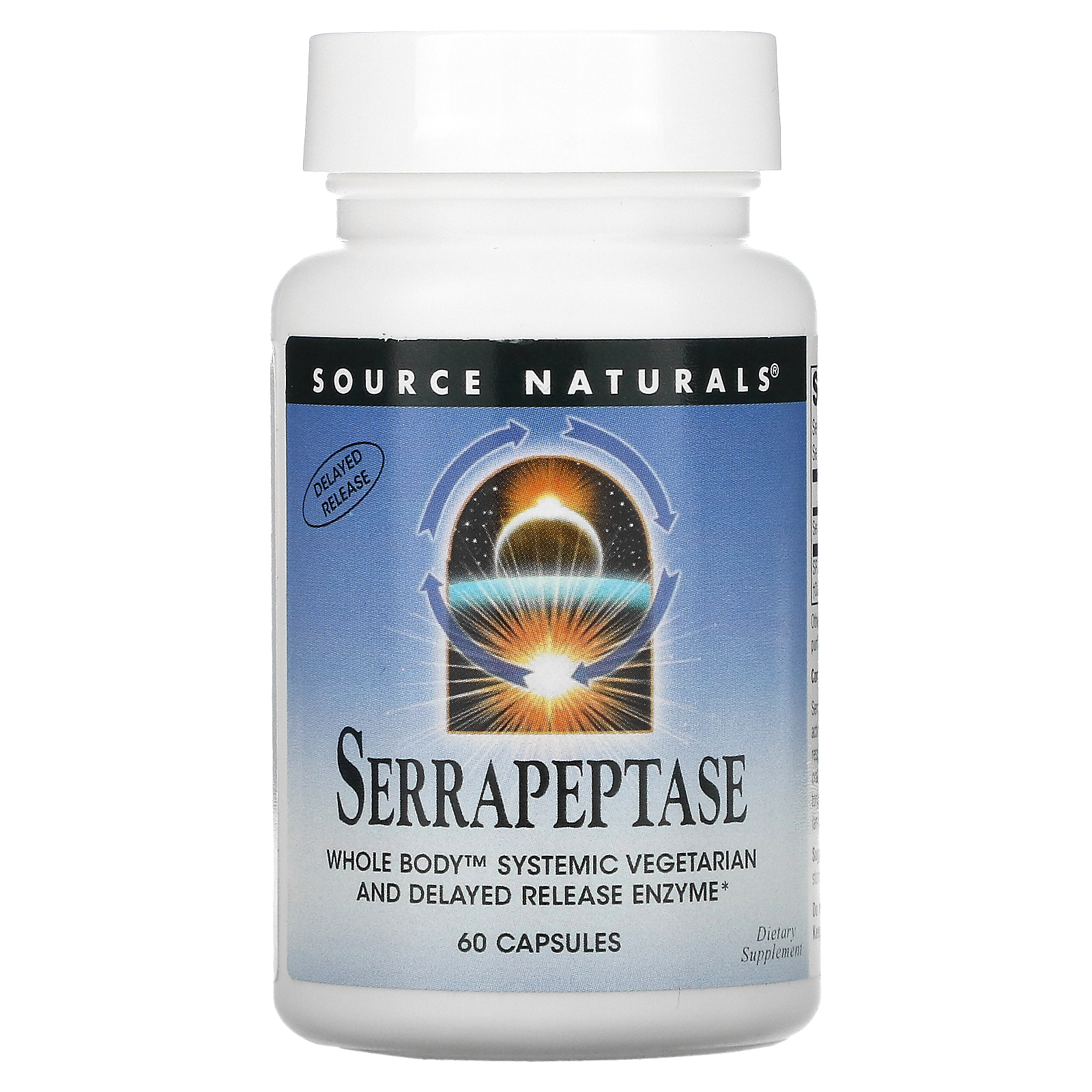 Serrapeptase, 60 Capsules (60,000 SPU Per Capsule)