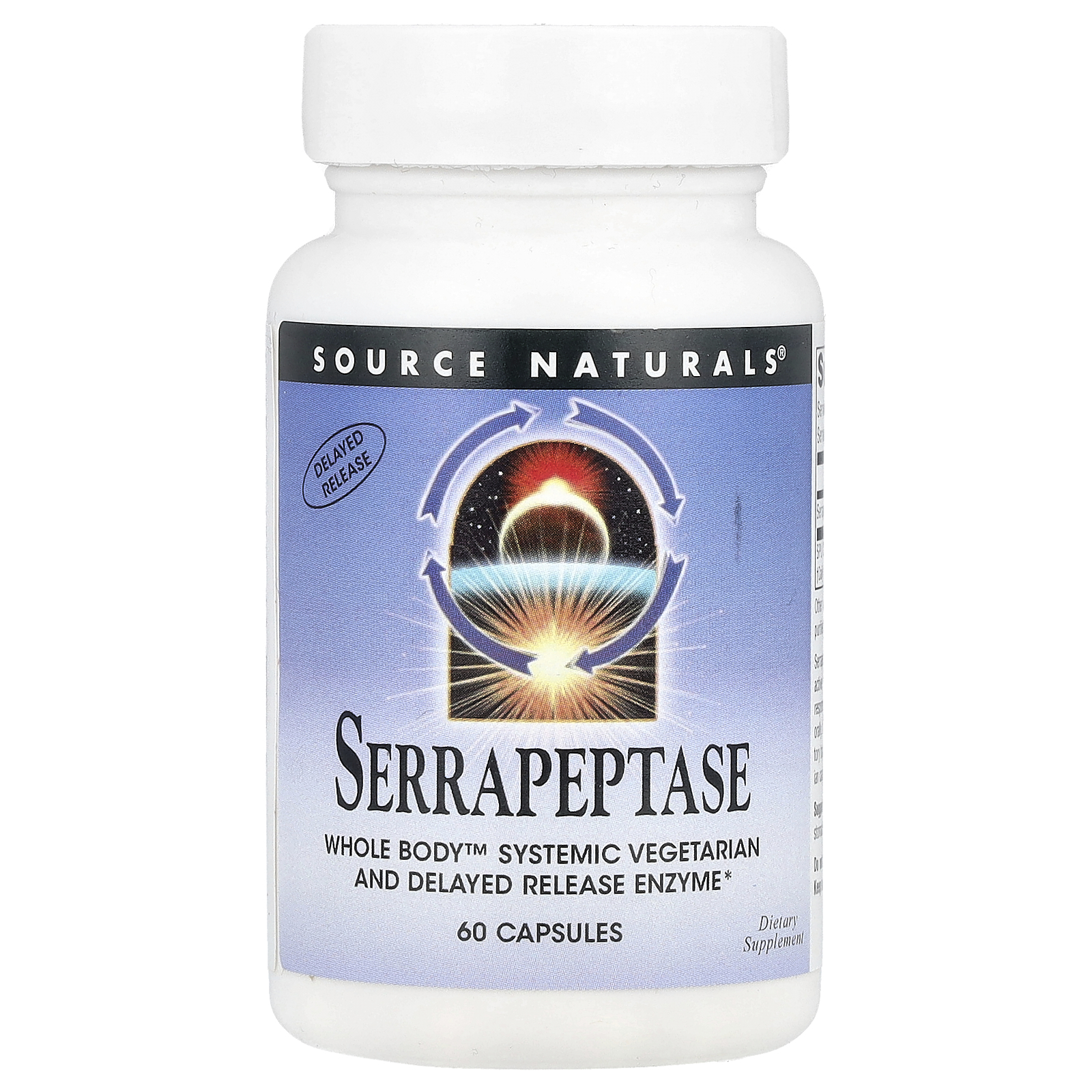 Serrapeptase, 60 Capsules (60,000 SPU Per Capsule)