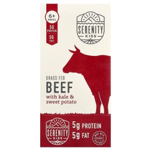 Grass Fed Beef with Kale & Sweet Potato, 6+ Months, 6 Pouches, 3.5 oz (99 g) Each Grass Fed Beef with Kale & Sweet Potato, 6+ Months, 6 Pouches, 3.5 oz (99 g) Each