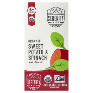 Organic Sweet Potato & Spinach with Olive Oil, 6+ Months, 6 Pouches, 3.5 oz (99 g) Each Organic Sweet Potato & Spinach with Olive Oil, 6+ Months, 6 Pouches, 3.5 oz (99 g) Each