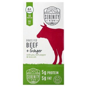 Grass Fed Beef + Ginger with Pea, Bell Pepper & Broccoli, 6+ Months, 6 Pouches, 3.5 oz (99 g) Each Grass Fed Beef + Ginger with Pea, Bell Pepper & Broccoli, 6+ Months, 6 Pouches, 3.5 oz (99 g) Each