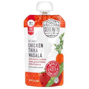 Free Range Chicken Tikka Masala with Carrot, Coconut Cream, Green Beans, Herbs & Spices, 6+ Months, 3.5 oz (99 g) Free Range Chicken Tikka Masala with Carrot, Coconut Cream, Green Beans, Herbs & Spices, 6+ Months, 3.5 oz (99 g)