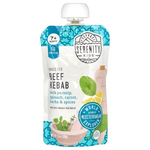 Grass Fed Beef Kabab with Carrot, Parsnip, Potato, Spinach, Herbs & Spices, 7+ Months, 3.5 oz (99 g) Grass Fed Beef Kabab with Carrot, Parsnip, Potato, Spinach, Herbs & Spices, 7+ Months, 3.5 oz (99 g)
