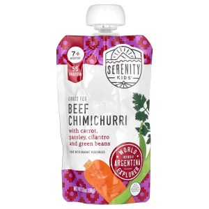 Grass Fed Beef Chimichurri with Carrot, Potato, Green Beans & Parsley, 7+ Months, 3.5 oz (99 g) Grass Fed Beef Chimichurri with Carrot, Potato, Green Beans & Parsley, 7+ Months, 3.5 oz (99 g)