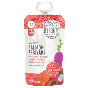 Wild Caught Salmon Teriyaki, 6+ Months, 3.5 oz (99 g) Wild Caught Salmon Teriyaki, 6+ Months, 3.5 oz (99 g)