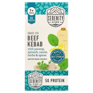 Grass Fed Beef Kebab with Parsnip, Spinach, Carrot, Herbs & Spices, 7+ Months, 6 Pouches, 3.5 oz (99 g) Each Grass Fed Beef Kebab with Parsnip, Spinach, Carrot, Herbs & Spices, 7+ Months, 6 Pouches, 3.5 oz (99 g) Each