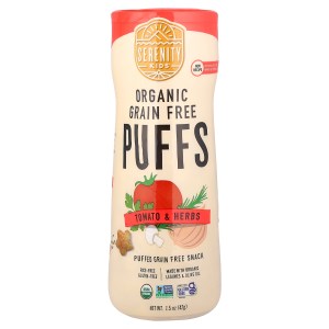 Organic Grain Free Puffs, Tomato & Herbs, 1.5 oz (42 g) Organic Grain Free Puffs, Tomato & Herbs, 1.5 oz (42 g)