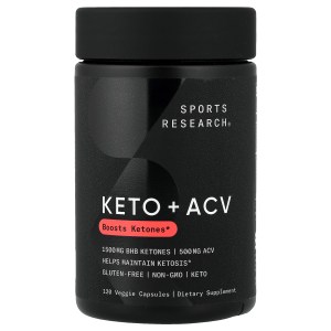 Keto + ACV, 120 Veggie Capsules Keto + ACV, 120 Veggie Capsules