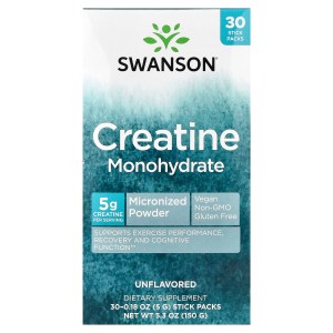 Creatine Monohydrate, Unflavored, 30 Stick Packs, 0.18 oz (5 g) Each Creatine Monohydrate, Unflavored, 30 Stick Packs, 0.18 oz (5 g) Each