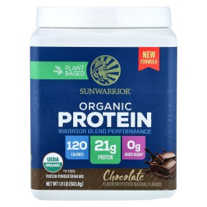 Plant Based Organic Protein, Chocolate, 1.11 lb (503.8 g) Plant Based Organic Protein, Chocolate, 1.11 lb (503.8 g)